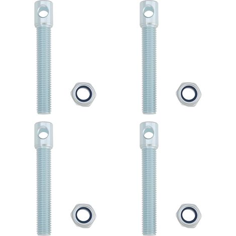 Lot de 4 Goupilles de Fixation pour Remorque M12 Longueur 90 Mm P1107 Compatible avec Remorques à Plateau Diamètre 8 Mm (1/5)