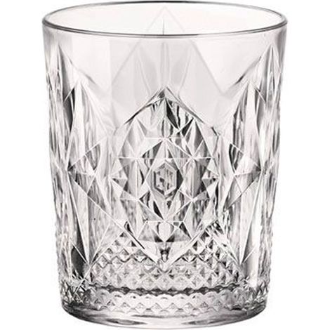 BORMIOLI vasos whisky bartender stone dof 37 cl , Vaso whisky stone dof.Marca Bormioli 37 clVaso de diseño con talla en vidrio transparente prensadoResistente al choque mec