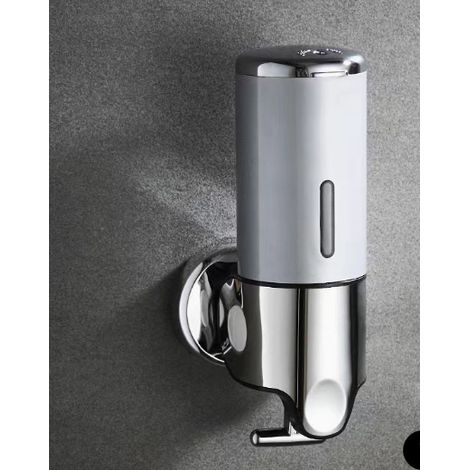 Dreifacher Seifenspender aus Edelstahl, manuelle Steuerung für Shampoo und Duschgel, Seifenpresse für Hotelbäder. – AquaForge