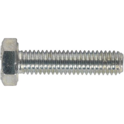 Sealey HT Setscrew M6 x 25mm 8.8 Zinc Pack of 50 SS625