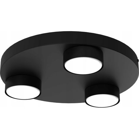 LED-Deckenleuchte rund GX53 schwarz (1/5)