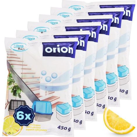 VILDE Lot de 6 Recharge Absorbeur d'Humidité 450 g - Absorption efficace - parfum citron - universelles (1/5)