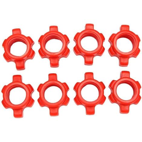 Confezione da 8 dadi per bilanciere, XU, dadi per aste per bilancieri, collari per bilancieri, accessori per allenamento sportivo - KZQ (1/4)