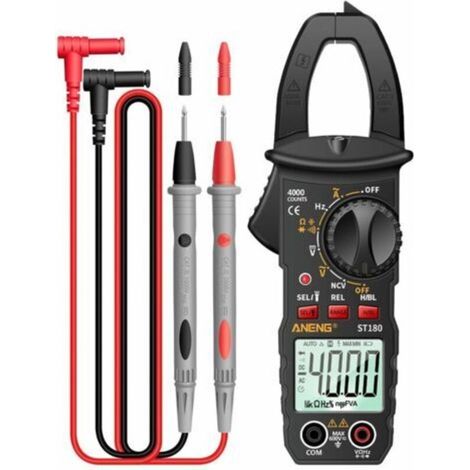 ST180 4000 Counts Digital Clamp Multimeter Multimeter Clamp Multimeter Voltmeter Ammeter AC DC Voltage AC Current Meter NCV Tester Universal Meter Tester Clamp Tester (1/5)