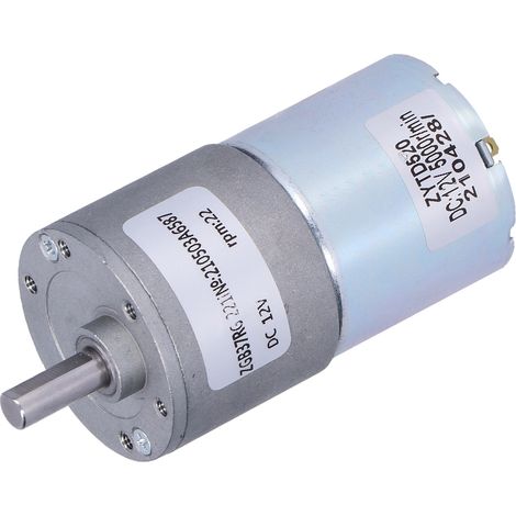 Getriebemotor mit Mikrodrehzahlreduktion, hohem Drehmoment und exzentrischer Abtriebswelle ZGB37RG DC 12V (1/5)