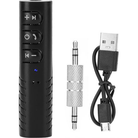 Récepteur audio Bluetooth 4.1 Lavalier avec prise auxiliaire 3,5 mm et adaptateur mains libres pour voiture. (1/5)