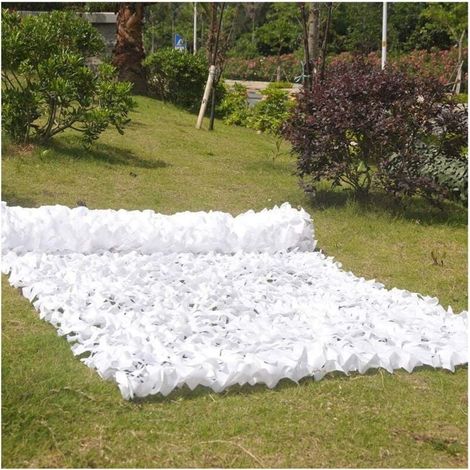 Filet de protection solaire de jardin 3x6 mètres, blanc, filet de camouflage, filet de protection solaire, bâche de tente isolante