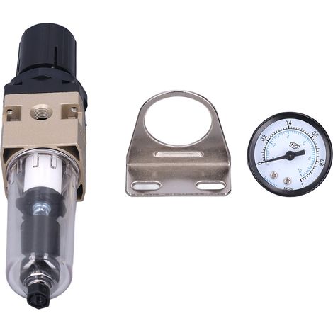 Filtre à air de vidange automatique en alliage d'aluminium et acier inoxydable, séparateur eau-huile PC, régulateur pneumatique de filtration (1/5)