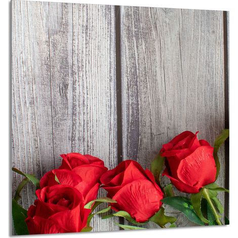 Panneau de verre POUR la cuisine 60x65 Roses (1/5)