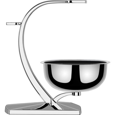Support de rasage de sécurité, ensemble de rasage pour homme 2 en 1, porte-blaireau et porte-savon en acier inoxydable, conception magnétique pour stabiliser le bol de rasage (1/5)