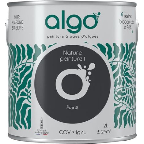 Pintura ecológica de 2 L Negra Piana - Algo