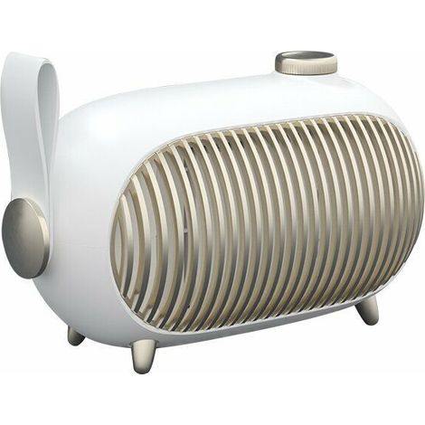 Crea – Chauffage soufflant céramique 500W/1000W – 3 modes de chauffage – Thermostat intégré – Pour petits espaces – Protection contre surchauffe (1/5)