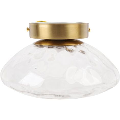 Applique murale moderne avec abat-jour en verre, lampe d'intérieur pour chambre, salon ou couloir, câblée, lumière chaude 3000K (1/5)