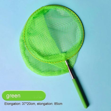 Épuisette de piscine, filet de nettoyage télescopique en acier inoxydable, filet de pêche télescopique coloré, adapté aux piscines de plage et de parc. (1/3)
