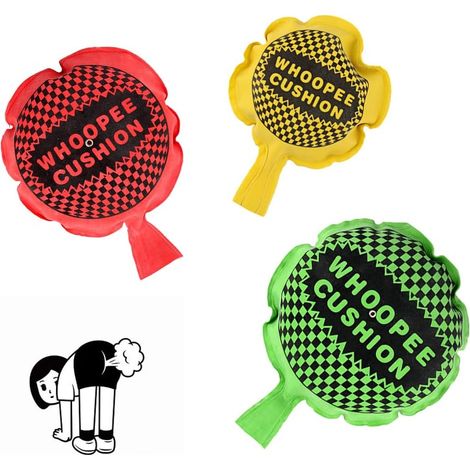 Set di 3 cuscini Whoop, giocattoli Whoop, cuscini Whoop autogonfiabili, scherzi e divertimento per adulti (3 misure e colori) (1/5)