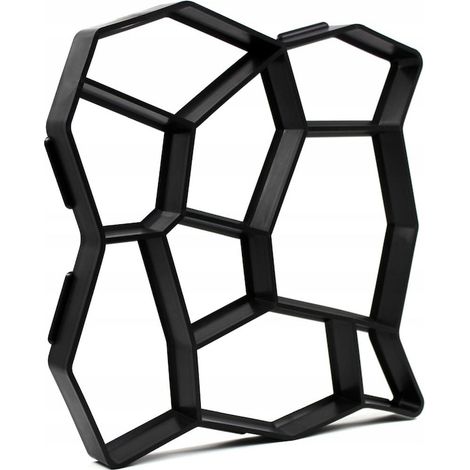 Moule de contour pour dalles en béton, imitation pierre naturelle, format XL, dimensions 50 x 50 x 4,5 cm (1/5)