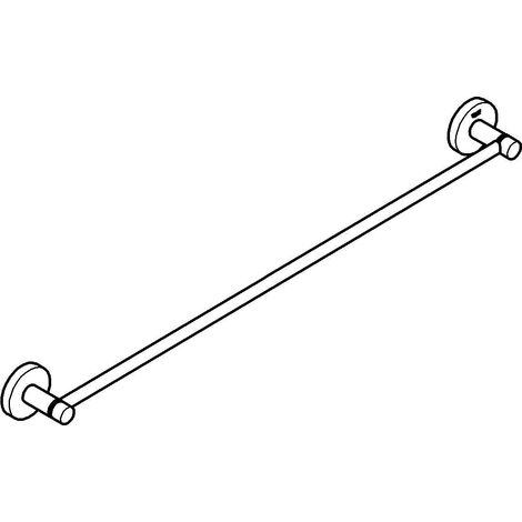 Porta asciugamani GROHE Start QuickFix (metallo, fissaggio nascosto, viti e tasselli inclusi, facilissimo da montare con GROHE QuickGlue), misura 654 mm, aspetto acciaio inossidabile, 41178DC0 (1/3)
