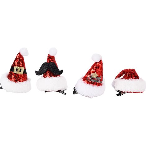 Weihnachtshaarspangen, hübsches Aussehen, glatte Oberfläche, weich, bequeme Weihnachtshaarspangen (1/5)