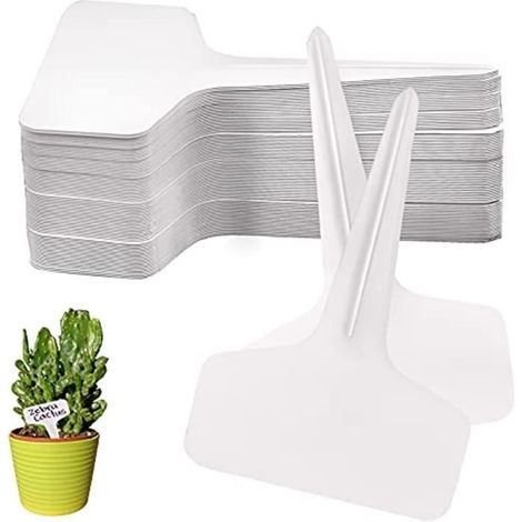 100 weiße Pflanzenetiketten, Namensschilder für Pflanzen, Gartenetiketten für Gartenliebhaber.