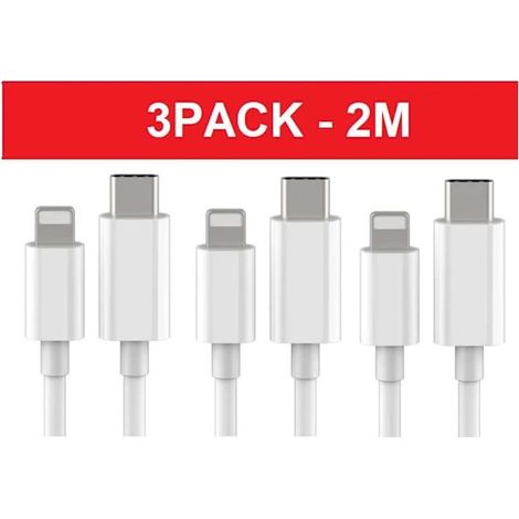 [LCS] Schnellladegerät für iPhone, 20W USB-C Netzteil + 2m Kabel, weiß (1 Ladegerät und 1 2m Ladekabel) (1/5)