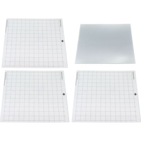 20 feuilles de pochoirs flexibles en polyester, 3 tapis de découpe transparents et pliables pour impression (1/5)
