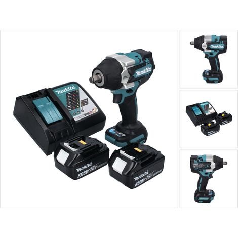 Avvitatore a impulsi a batteria Makita DTW 700 RF 18 V 700 Nm 1/2" XPT Brushless + 2x batteria ricaricabile 3.0 Ah + caricabatterie