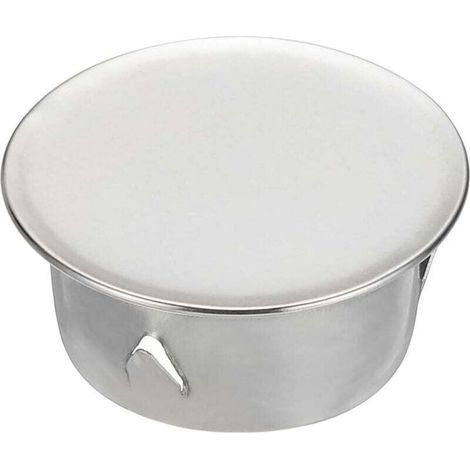 Couvercle de cheminée, étanchéité réglable, couvercle de trou rond, adapté aux tuyaux de diamètre 40 mm, argent (1/4)