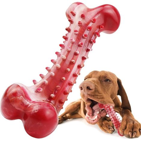 Jouets pour Chiens,os a Macher pour Chien,Jouets en Caoutchouc Naturel AdaptéS au Nettoyage des Dents des Chiens de Taille Moyenne et Grande,Jouet Indestructible pour Gros Chien (1/4)