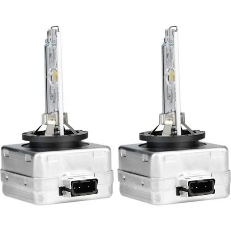 Ampoule Xénon D3S 6000K 35W, Lampe Phare HID Blanche au Remplacer pour Voiture, 35W DC 12V, Lot de 2 YYV (1/4)
