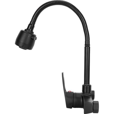 Robinet de Baignoire Murale G1/2 à Rotation 360° pour Eau Chaude et Froide (1/5)
