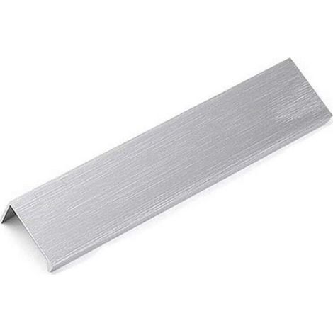 [JAMAIS UTILISÉ] Poignée de meuble de cuisine, poignée encastrée en argent, poignée de porte cachée en alliage d'aluminium, 2 pièces, distance du trou 128 mm (1/4)