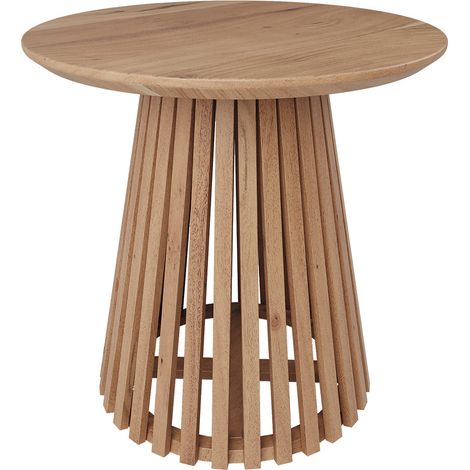 Mesa auxiliar redonda ÿ50 cm en madera de acacia - Képès