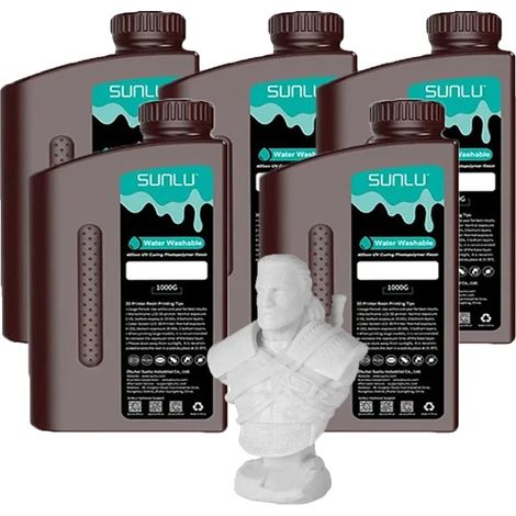 Resina 3D, simile all'ABS, lavabile con acqua, Water-Wash GY (1/2)