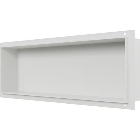 Wandnische Bernstein Edelstahl BS206010 randlos 20 x 60 x 10 cm Weiß