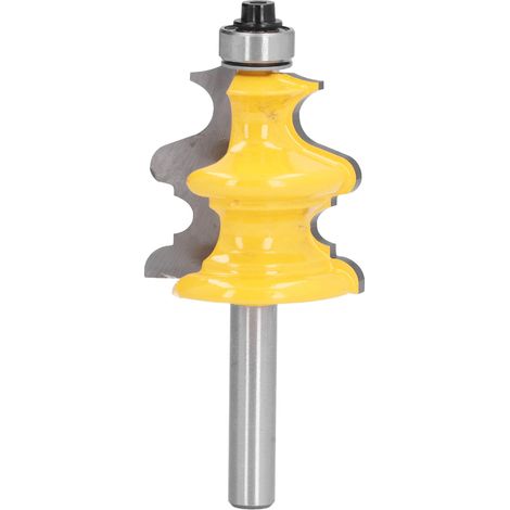Hartmetall-Holzfräser für Rahmen und Türleisten, 38-mm-Fräse, 6,35-mm-Schaft, Stahllegierung, Holzbearbeitungswerkzeug (1/5)