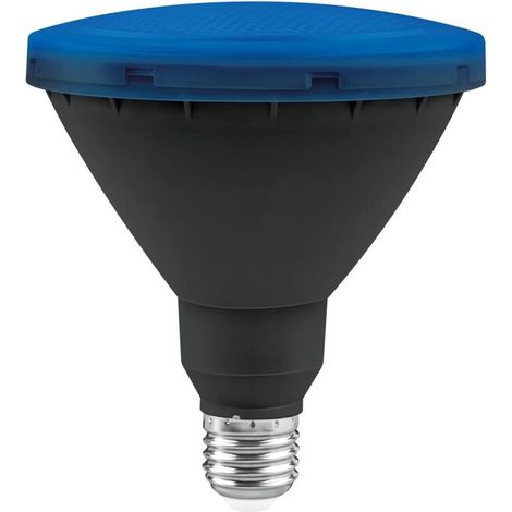 Ampoule de jardin LED par38 ip65 matel e27 15w bleu