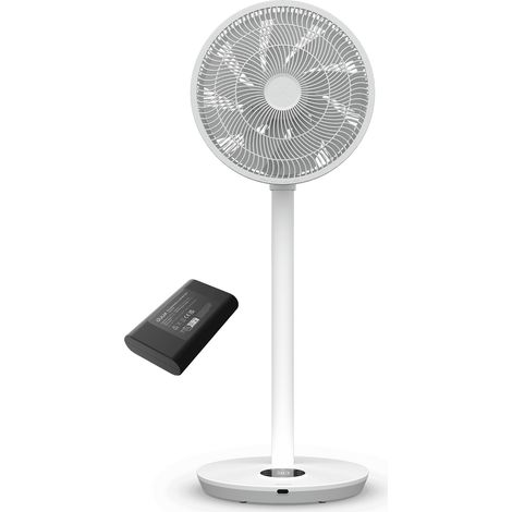 Duux Whisper Flex 2 Ventilateur sur Pied + Battery Pack – Ventilateur Silencieux – Blanc