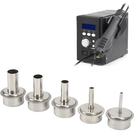 Kit de 5 buses pour pistolet à air comprimé Quick 861 : buse coudée pour microscope, réparation de téléphones portables. (1/5)