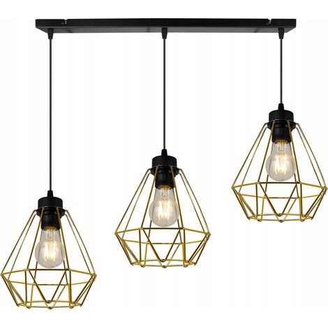 MODERNE ELEGANTE HÄNGELAMPE MIT METALL-LAMPENSCHIRM (1/5)