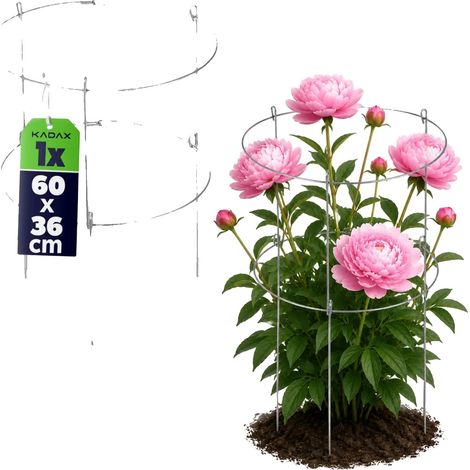 Soporte para plantas, material de acero, 60 cm de alto, soporta diversas flores, diseño duradero, estética elegante. (1/5)