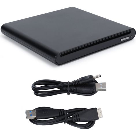 Lecteur optique externe USB 3.0 Blu-ray BDRE pour Windows 7/8/10 Noir - Lecteur optique externe USB 3.0 Blu-ray BDRE pour Windows 7/8/10 Noir (1/5)