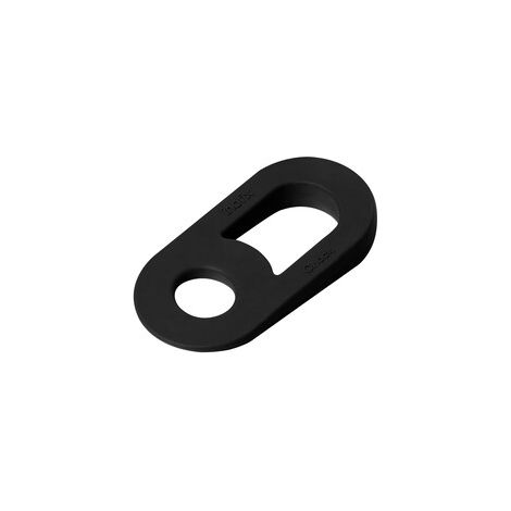 FERMAPORTA IN GOMMA INOFIX CHOCK NERO- 10,0 pz