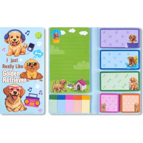 440 Autocollants Chien, Notes Adhésives Dorées, Papier Épais, Pour Livre, Bureau, École（Troisième trimestre : septembre） (1/5)