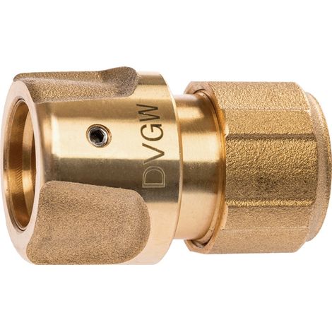 Schlauchstück plus KTW Messing Schlauchgröße 19 mm (1/4)
