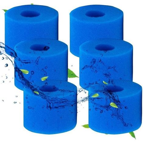 Éponge Filtre - Intex - Type S1 - Réutilisables - Lavables - 6 pcs (1/4)