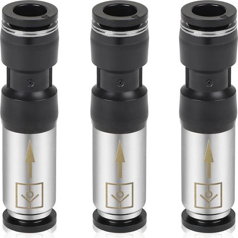 valvole pneumatiche di non ritorno da 10 mm, connettore per aria compressa, valvola pneumatica, raccordi unidirezionali in acciaio inox per il collegamento rapido di linee d'aria
