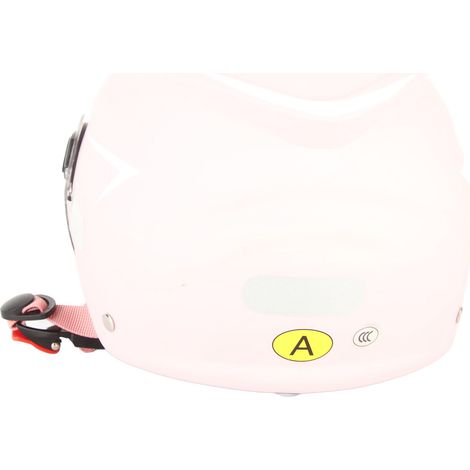Casque Moto Flip-Up Anti-UV Protection Solaire, Casque Modulable Toutes Saisons Homme Femme Rose, Écran Pare-Soleil Intégré, Coque Résistante, Taille Unique (1/5)