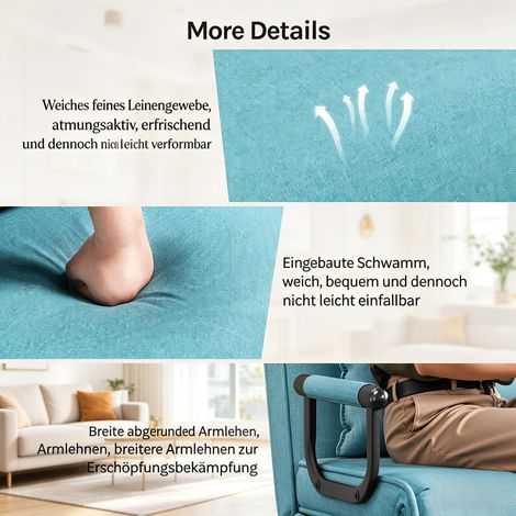 Chaise pliante avec fonction lit,chaise lit convertible spacieuse,canapé multifonction Cabriolet (couchette décapotable uniquement)