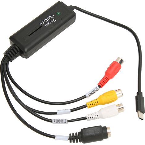 Carte d'acquisition vidéo USB-C, convertisseur vidéo monocanal pour téléphone portable, ordinateur, décodeur, moniteur AV (1/4)