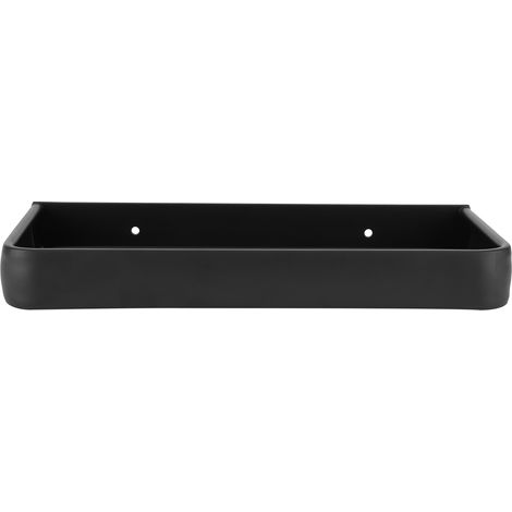 Étagère de Salle de Bain Murale en Aluminium 30cm, Panier de Rangement Aéré pour Organisateur (Simple Niveau) (1/5)